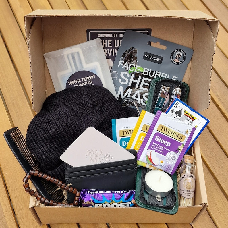 Urban Survival Kit for Men – Grooming, Relaxation & Lifestyle Gift Box Hamper Free UK Delivery