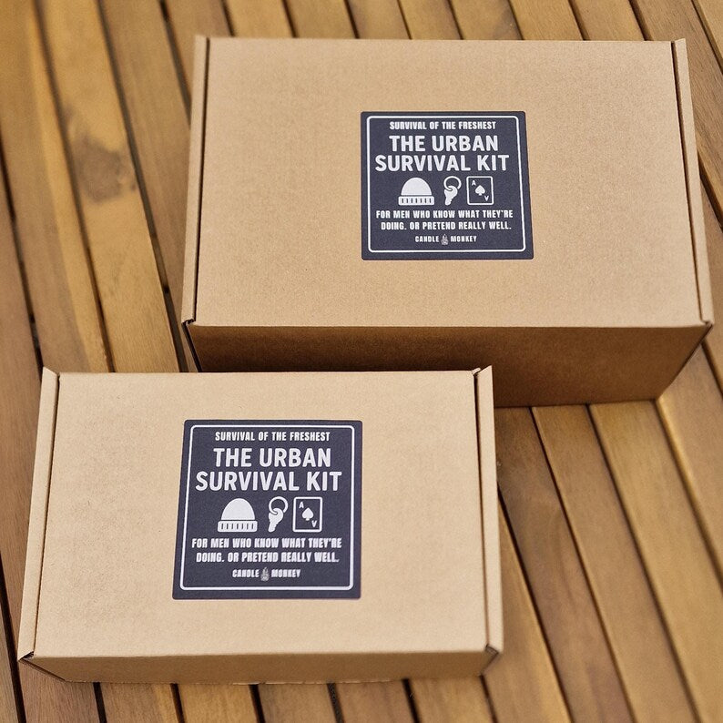 Urban Survival Kit for Men – Grooming, Relaxation & Lifestyle Gift Box Hamper Free UK Delivery