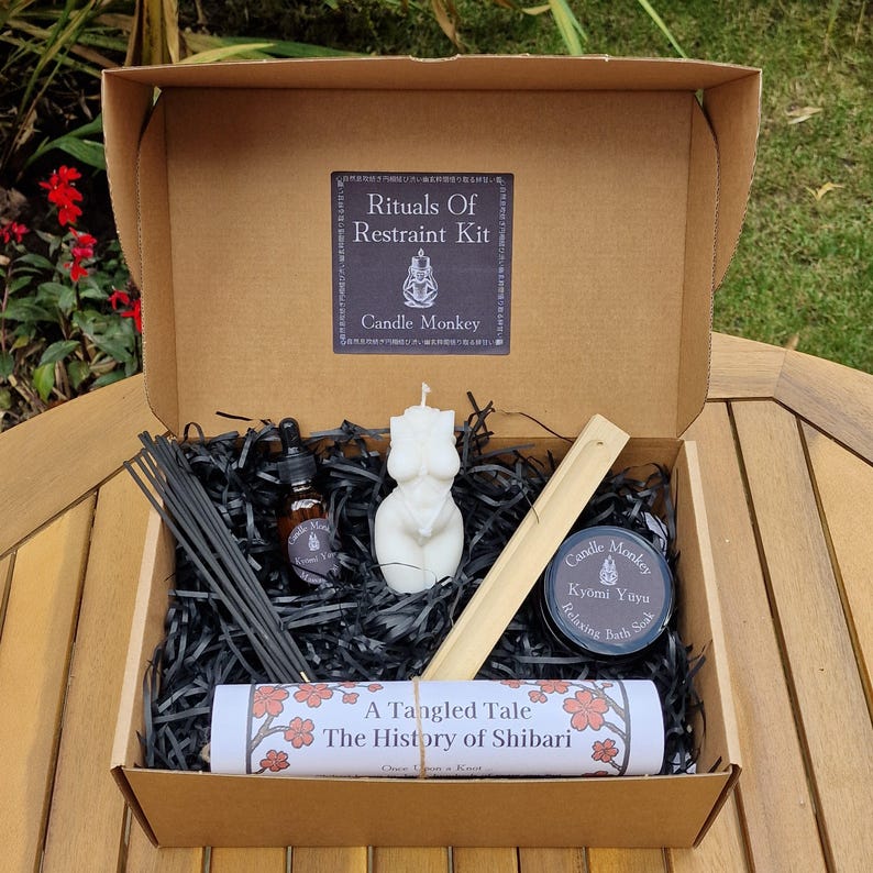 Rituals Of Restraint | Shibari Gift Hamper | A Sensual Candle & Body Ritual Kit for Connection And Calm Free UK Post