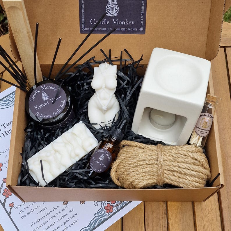 Rituals Of Restraint | Shibari Gift Hamper | A Sensual Candle & Body Ritual Kit for Connection And Calm Free UK Post