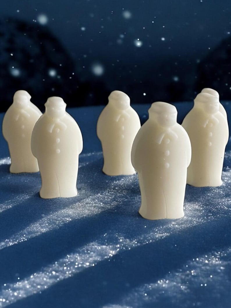 Homemade Mr Snowman Christmas 6 Wax Melts Set in Gift Box Free uk Post