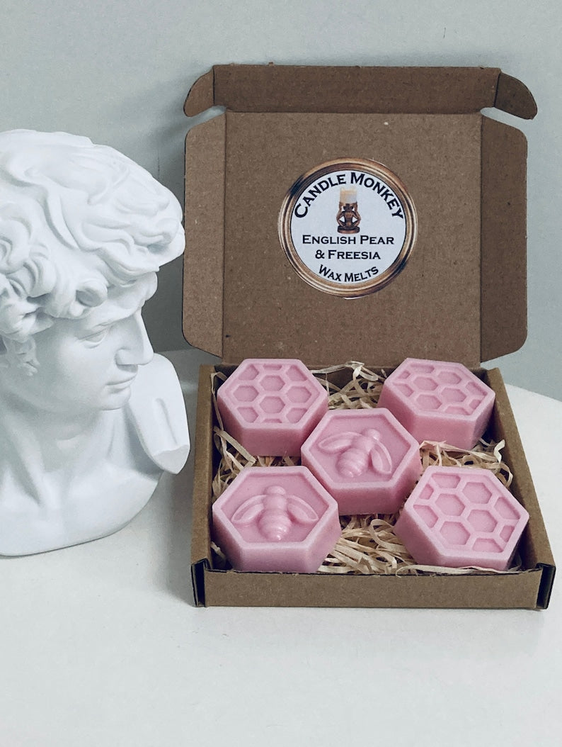 Malone Honeycomb Wax Melts Wood sage and Sea salt, Orange Blossom, Pear & Freesia, Lavender, Lime Basil Mandarin Letterbox Gift Free UK Post