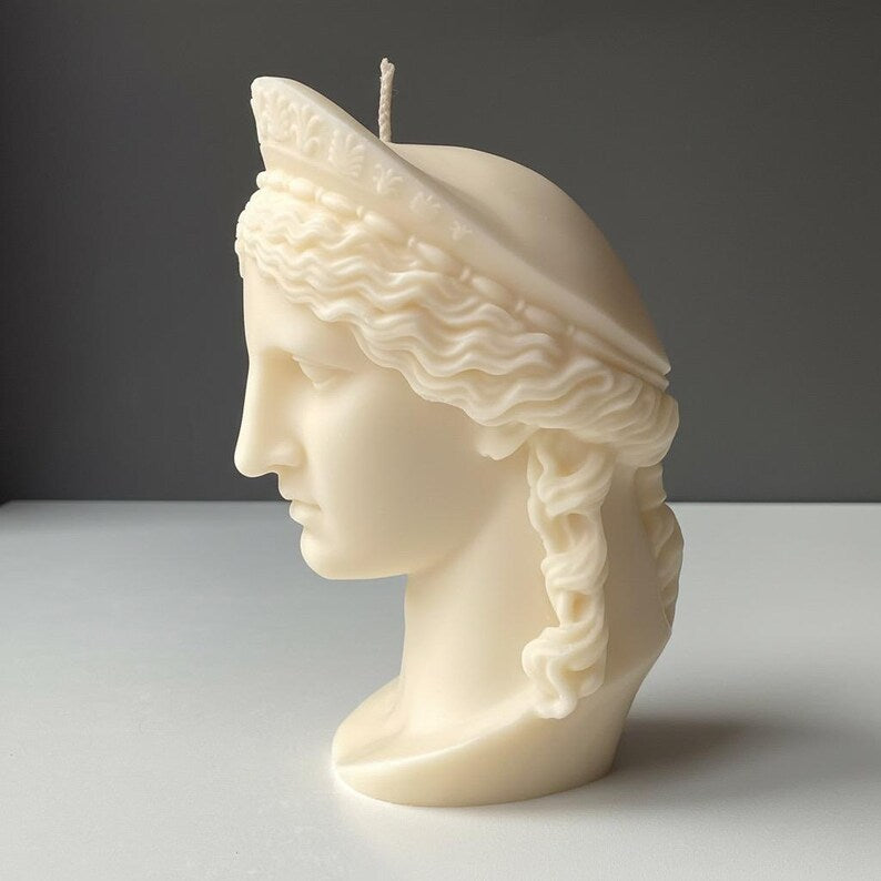 Hera Juno Candle – XL Bust Greek & Roman Goddess of Marriage and Family 750g | Free UK Post