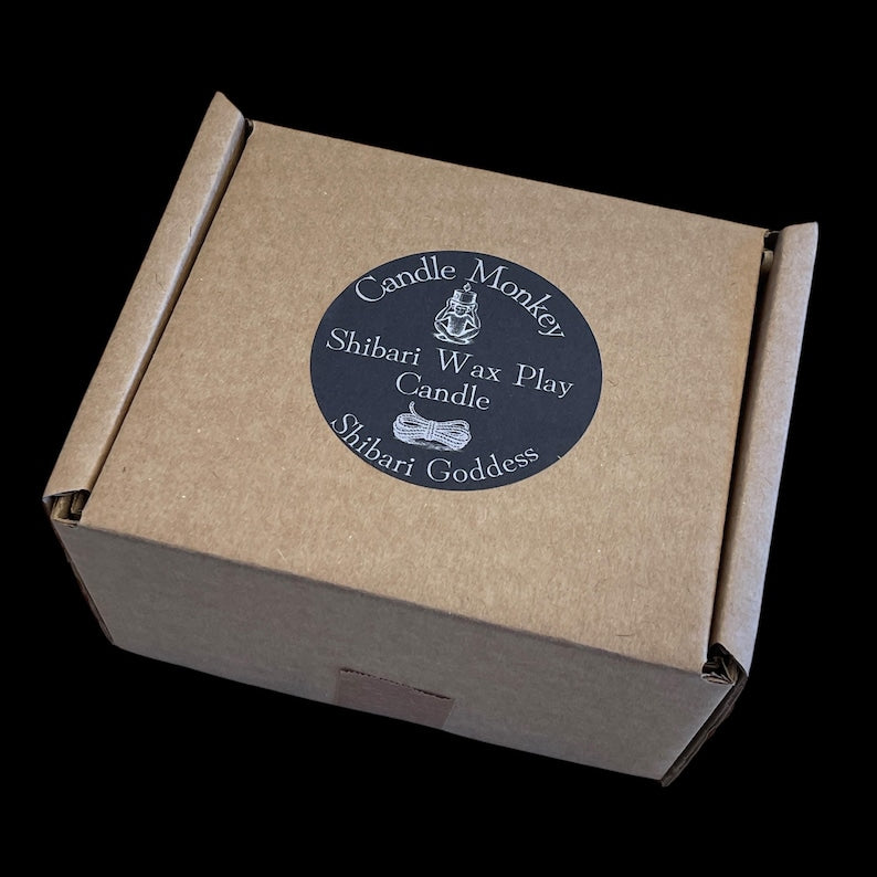 Wax Play Black Velvet Sexy Bondage God / Goddess Melting Body Candle Sensual Gift Free UK Post