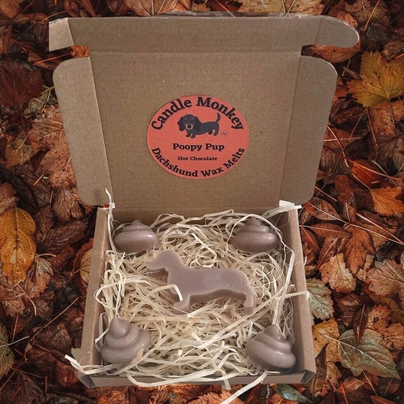 Poopy Pups - Autumn Collection Dachshund Sausage Dogs Wax Melts Festive Fall Scents Free UK Post
