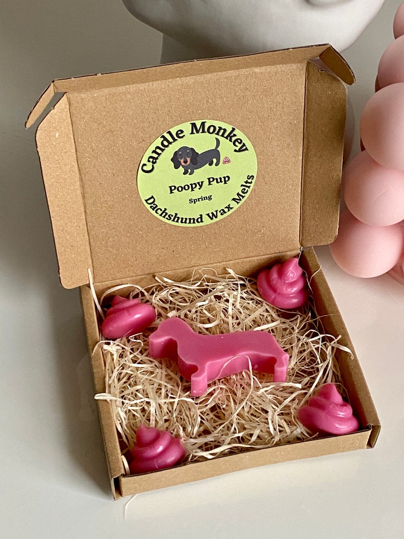 Poopy Pups - Spring Collection Dachshund Sausage Dogs Wax Melts Fresh Spring Fragrances Free UK Post