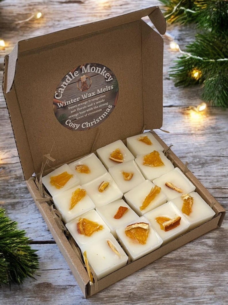 Cosy Christmas Soy Wax Melt Gift | Botanicals | Hand Made in My Kitchen | Vegan Stocking Filler | No Artificial Colours | Free Delivery