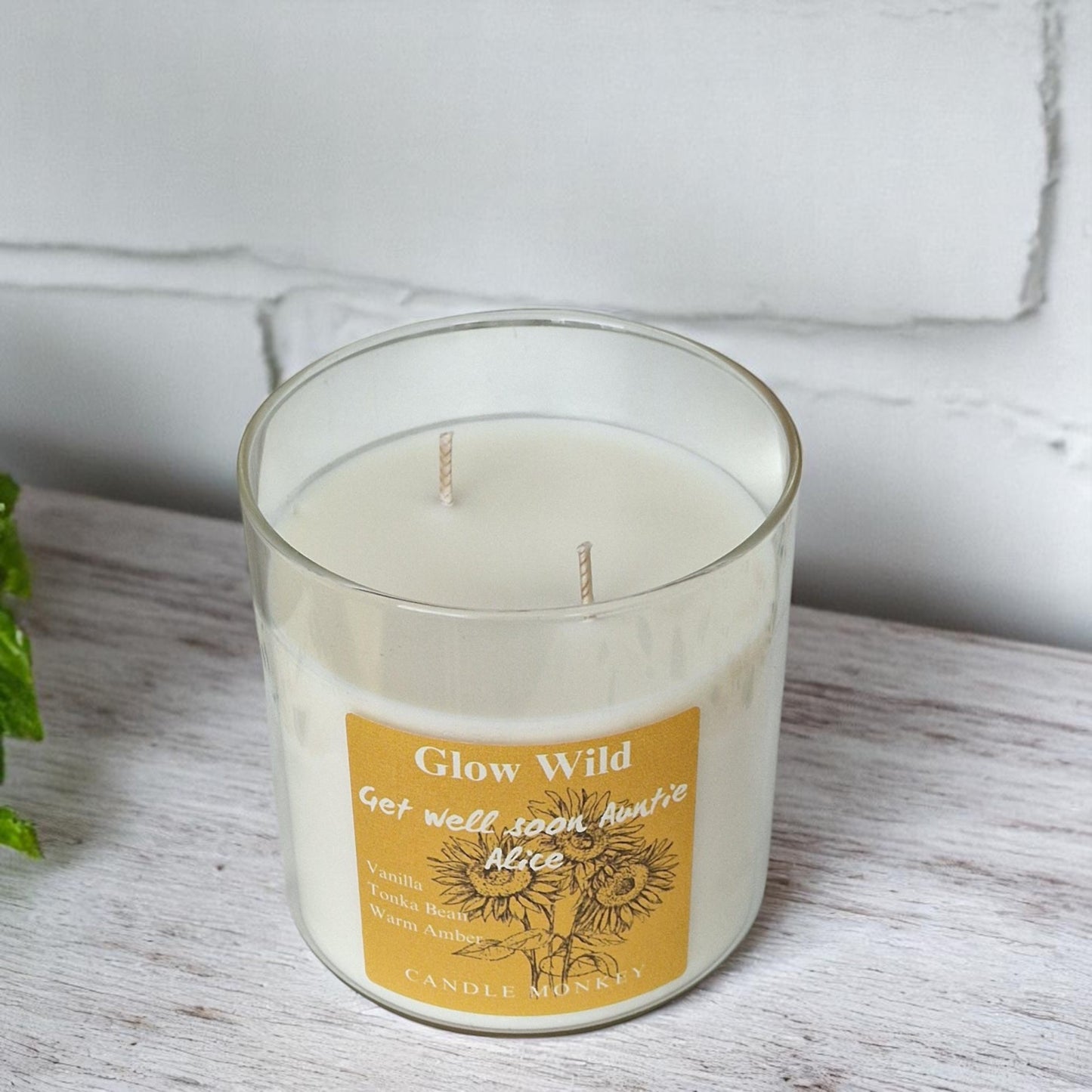 Gardeners Allotment Gift | Personalised Candle Shed Some Light | Old Thymer | Glow Wild | Lavender and Lettuce 40-Hour | 475g