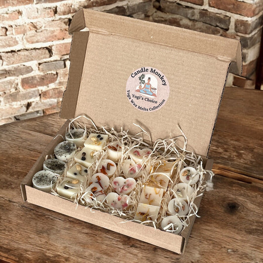 Yogi's Choice Yoga Collection Of 16 Wax Melts or 24 Wax melts. Pure Essential Oils and Botanicals No Artificial Fragrances. Free UK Post