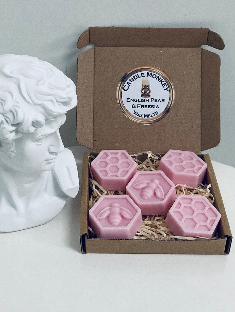 Malone Honeycomb Wax Melts Wood sage and Sea salt, Orange Blossom, Pear & Freesia, Lavender, Lime Basil Mandarin Letterbox Gift Free UK Post