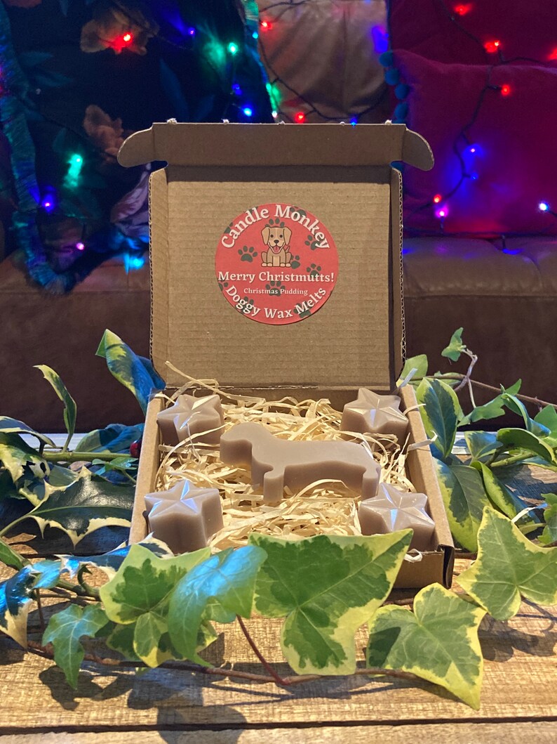 Merry Christmutts! Dachshund Dogs Cute Doggy Christmas Festive Scented Wax Melts In Gift Box Free UK Post