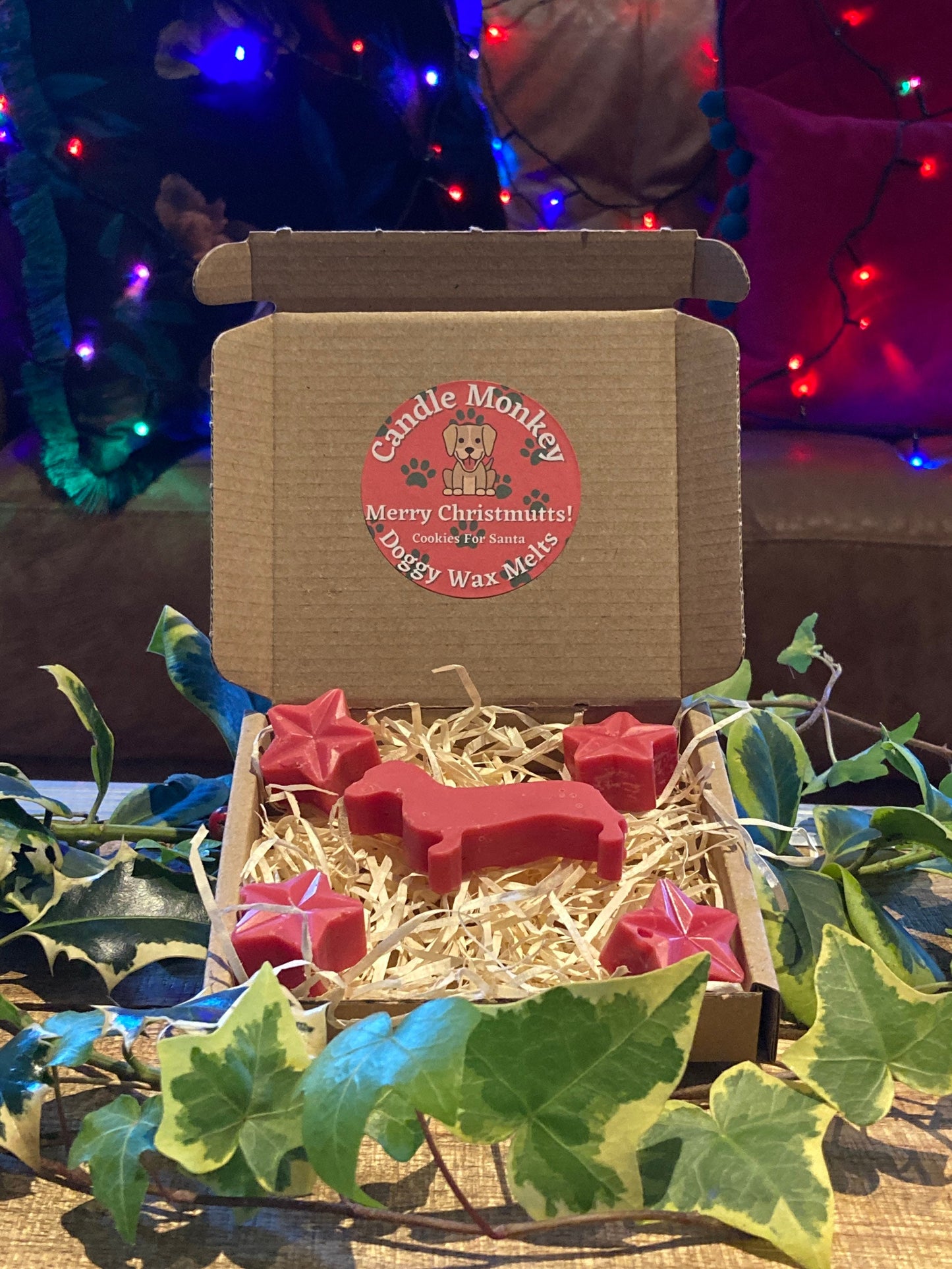 Merry Christmutts! Dachshund Dogs Cute Doggy Christmas Festive Scented Wax Melts In Gift Box Free UK Post