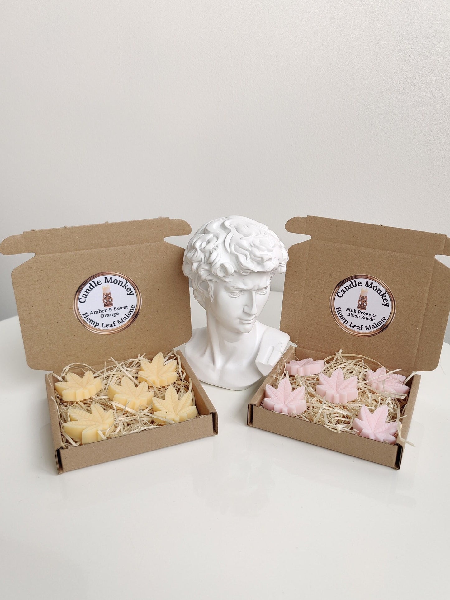 Hemp Leaf Malone Wax Melts Pomegranate Noir, Orange Blossom, Pear & Freesia, Amber, Wood Sage Sea Salt, Lime Basil Mandarin Free UK Post