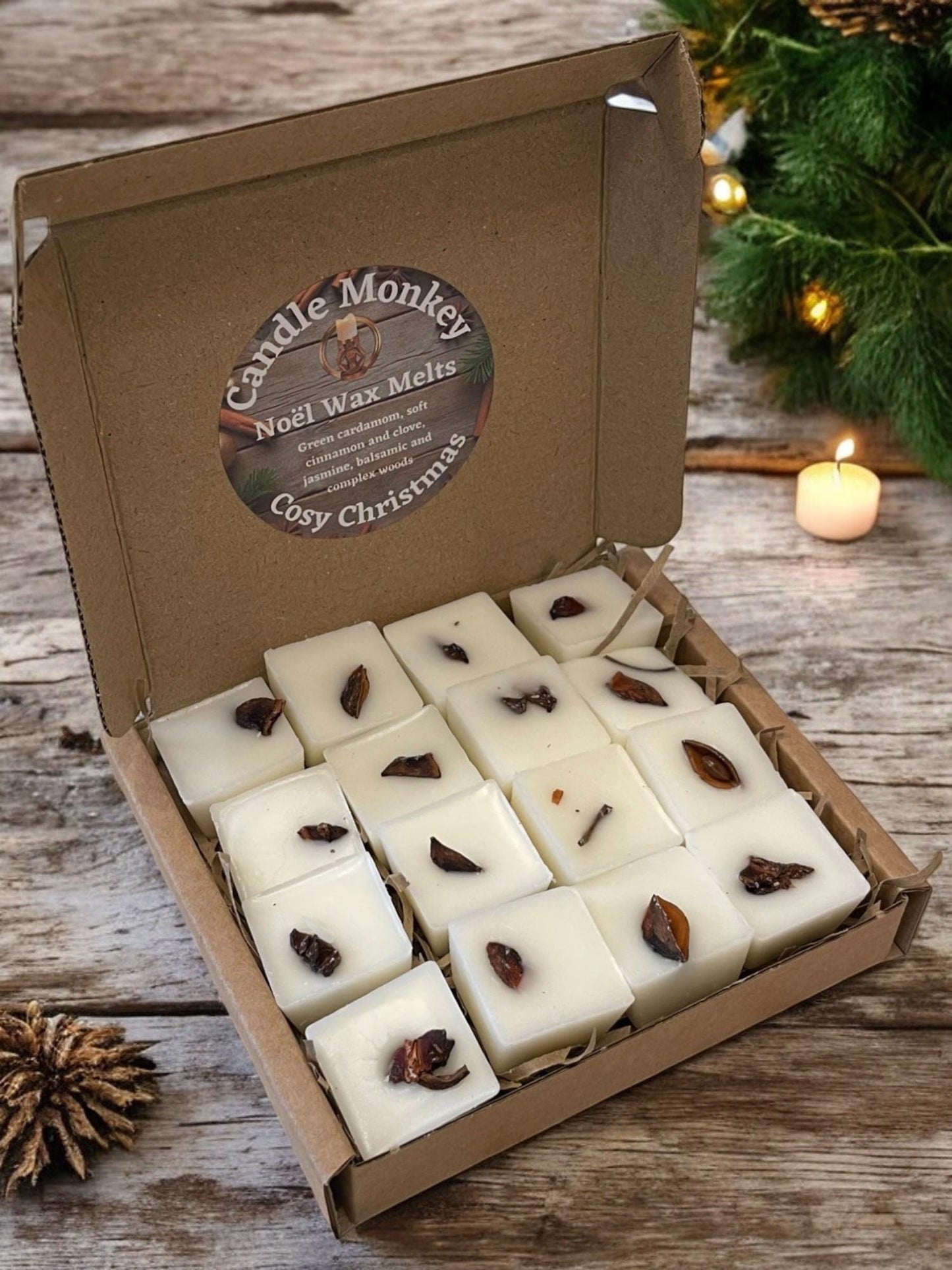 Cosy Christmas Soy Wax Melt Gift | Botanicals | Hand Made in My Kitchen | Vegan Stocking Filler | No Artificial Colours | Free Delivery