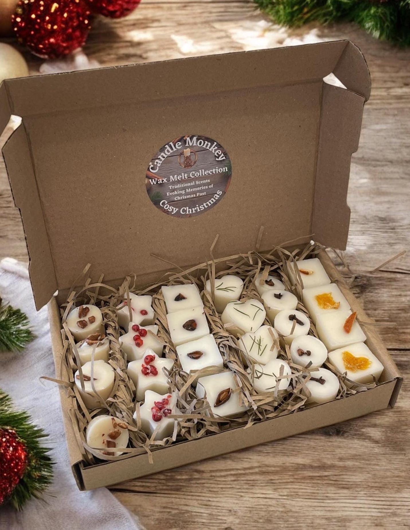Cosy Christmas Soy Wax Melt Gift | Botanicals | Hand Made in My Kitchen | Vegan Stocking Filler | No Artificial Colours | Free Delivery