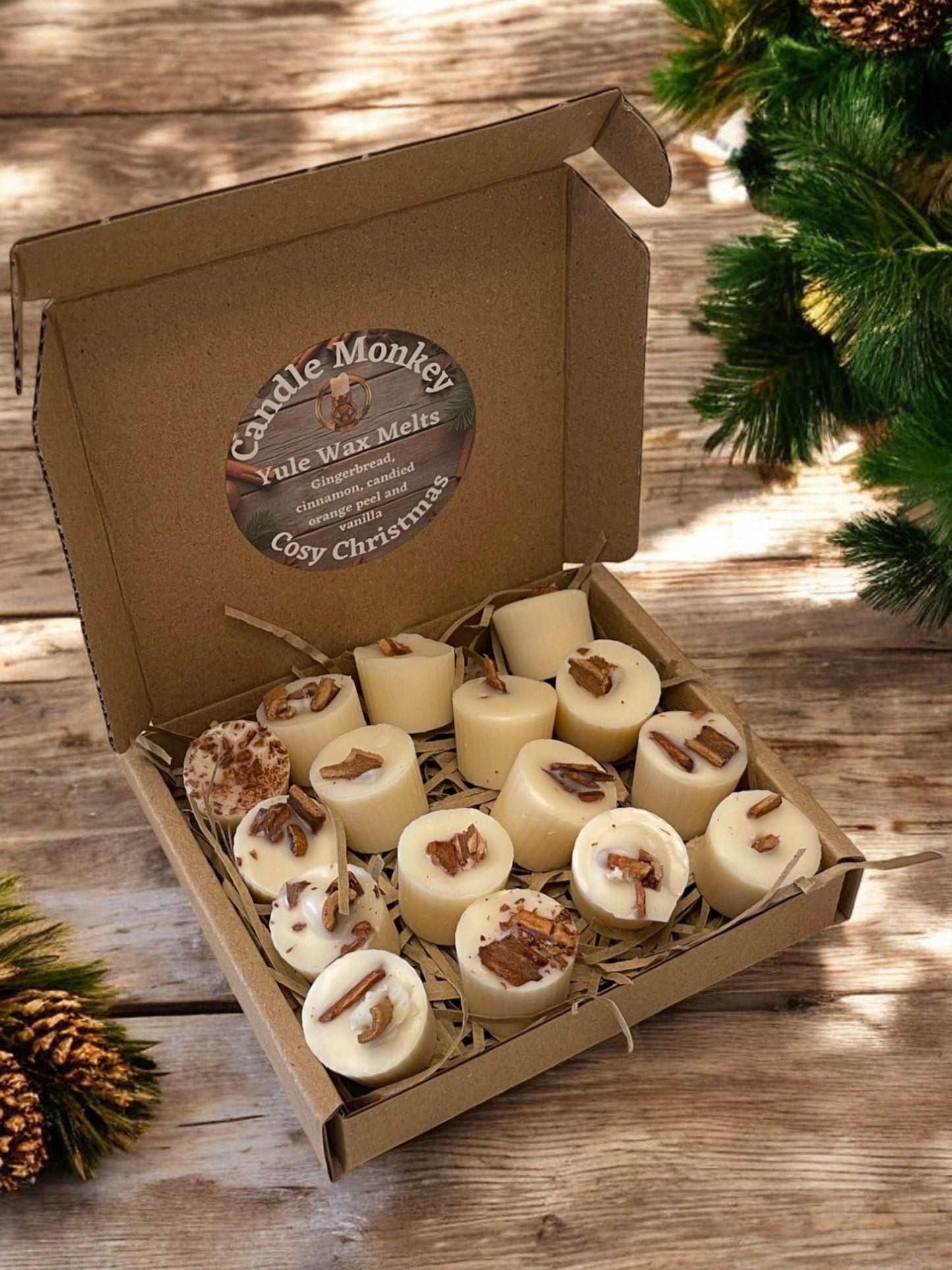 Cosy Christmas Soy Wax Melt Gift | Botanicals | Hand Made in My Kitchen | Vegan Stocking Filler | No Artificial Colours | Free Delivery