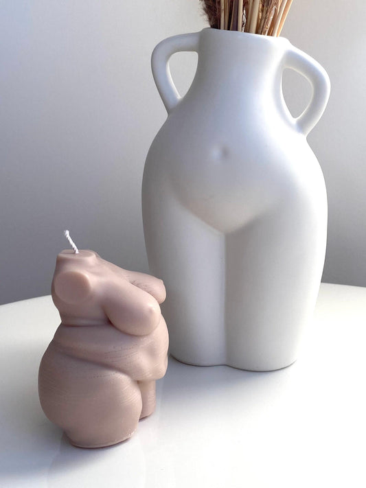 Maximum Curve Curvy Goddess Torso Female Shapely Sexy Woman Body Art Sculpture Soy Candle 70 fragrances Eco Friendly Packaging Free UK Post