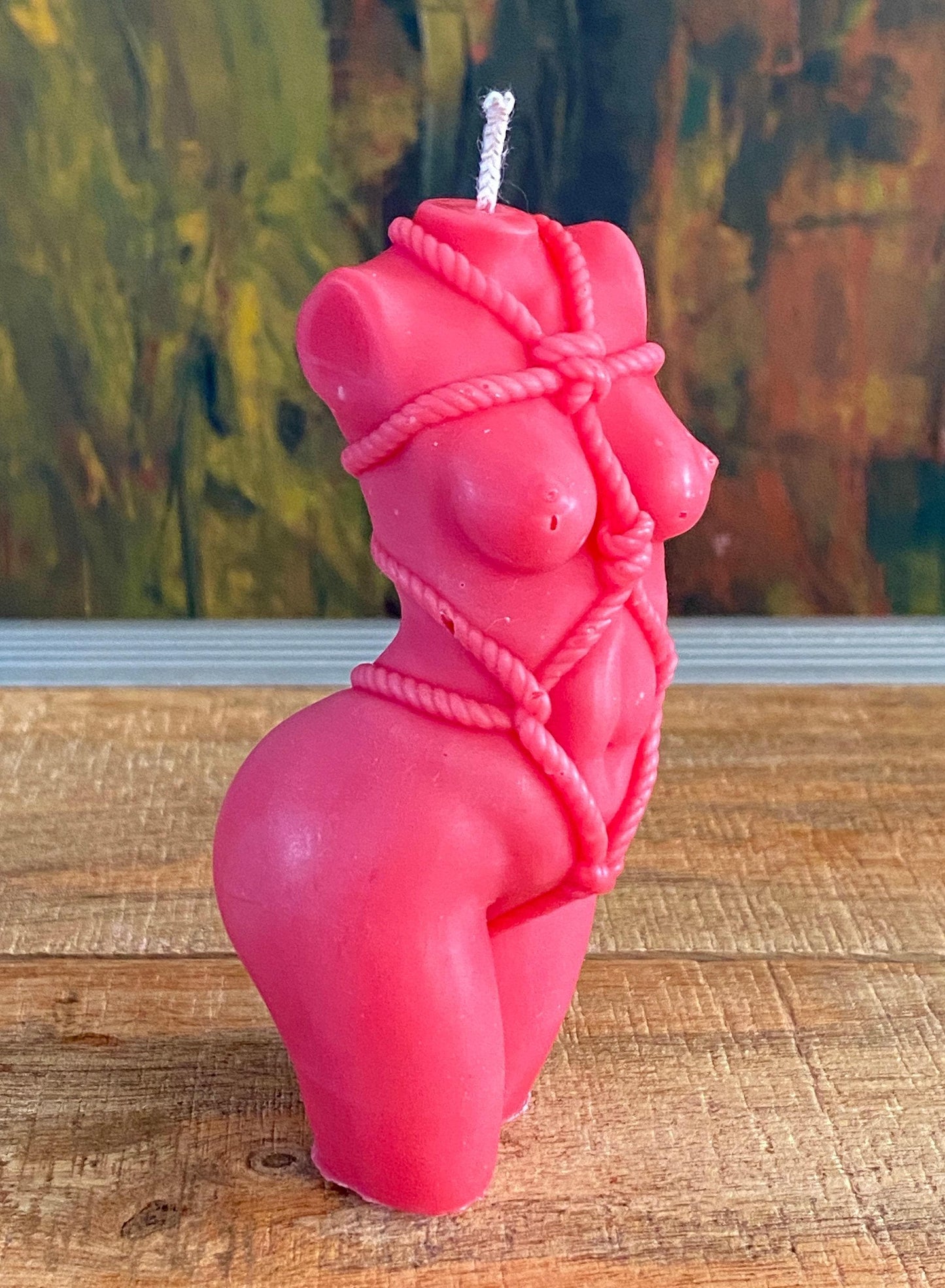 Made To Order The Red Collection Shibari Bondage Goddess Body Candle Over 100 Fragrances Free UK Post