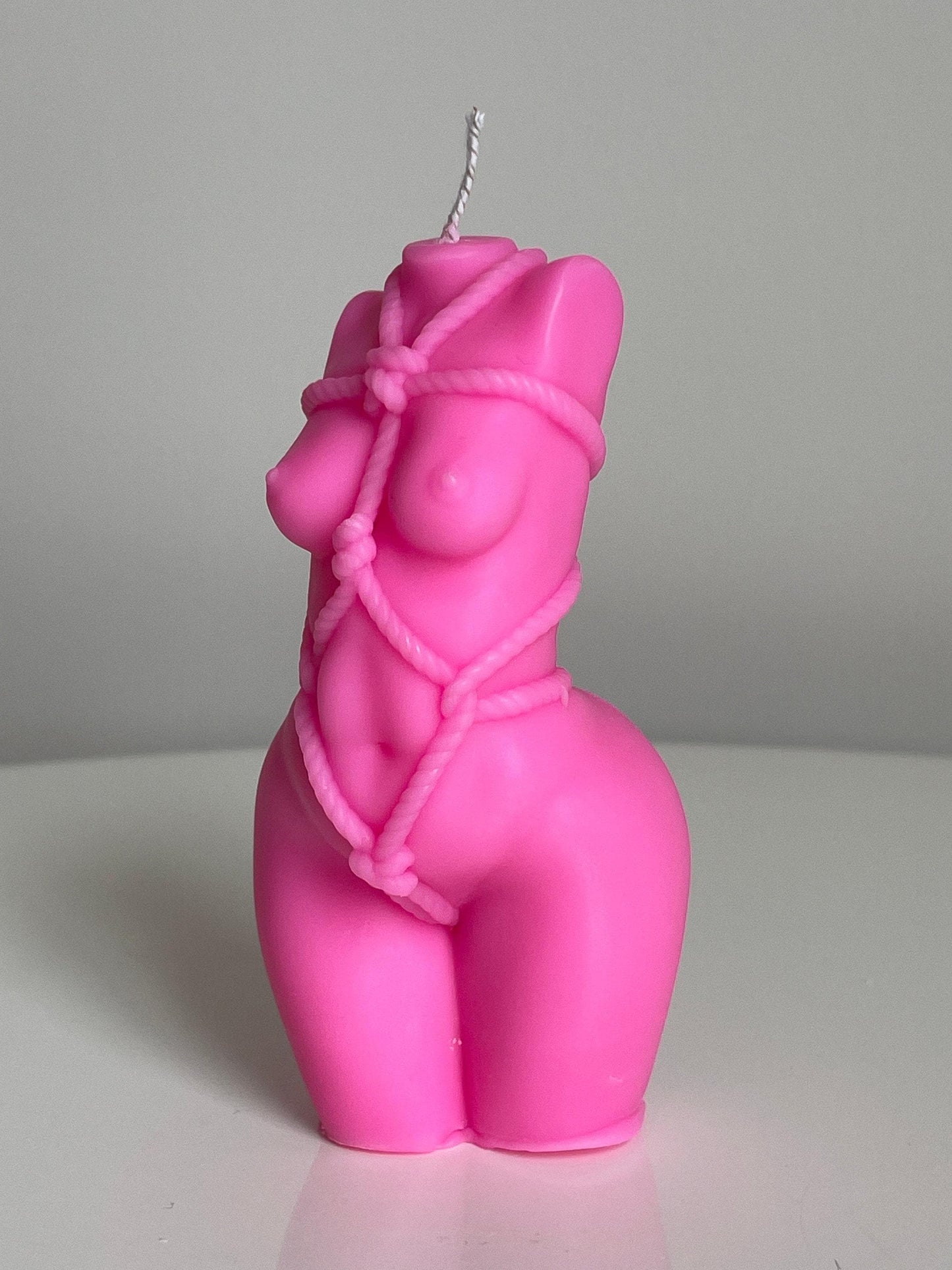 Bondage Shibari Goddess Candle: Any Colour You Crave, 100 Seductive Scents, Soy/Beeswax, Natural Wick, Eco Packaging.