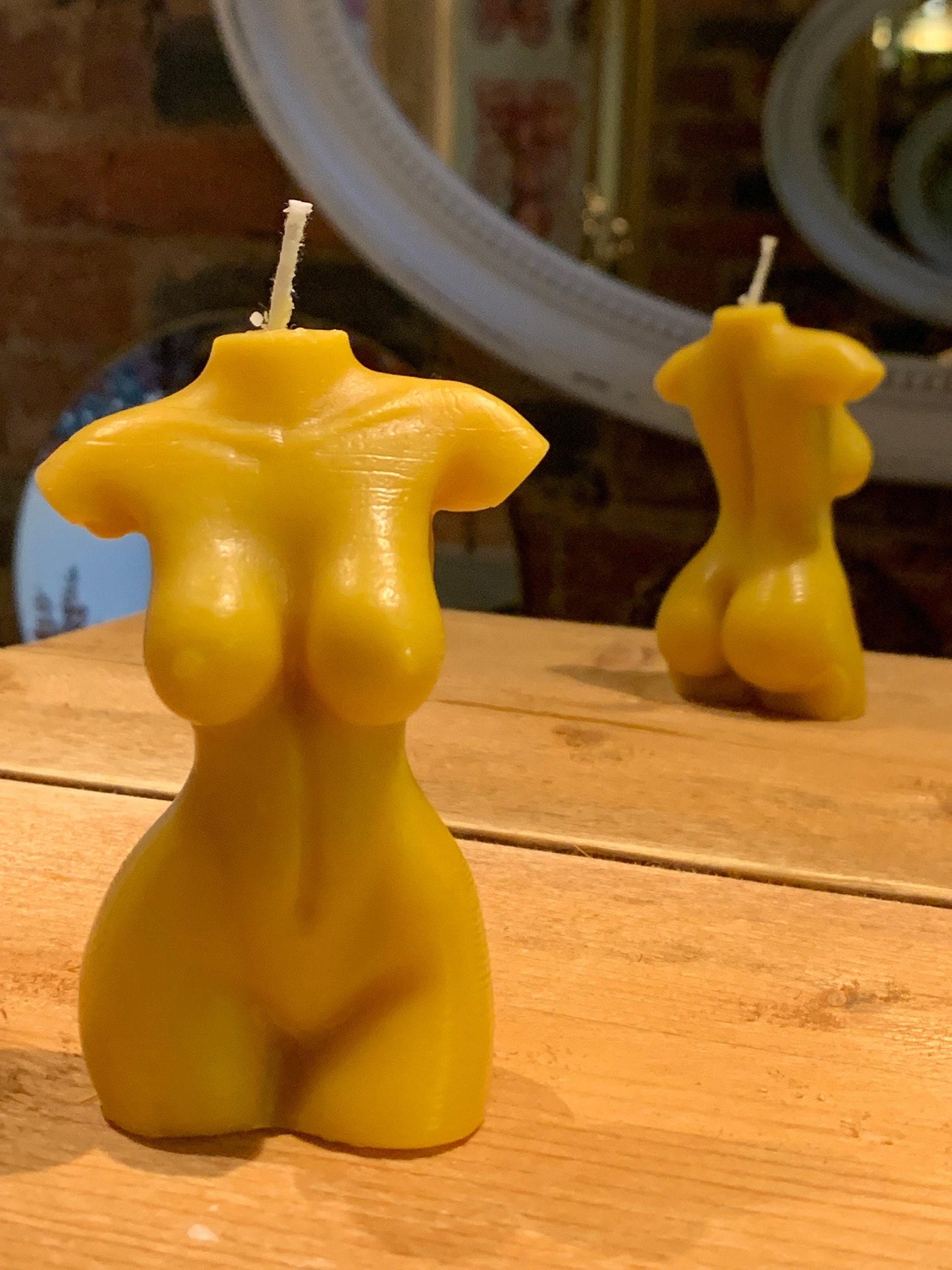 Venus Goddess of Love Torso Candle - Handmade Classical Sculpture Inspired by Antiquity