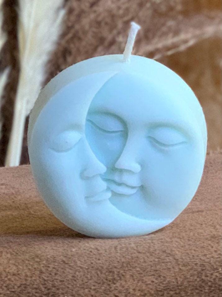 Candle Monkey La Luna Sun & Moon 6cm Soy Wax Candle Choice Of Colour & Fragrances Free UK Post