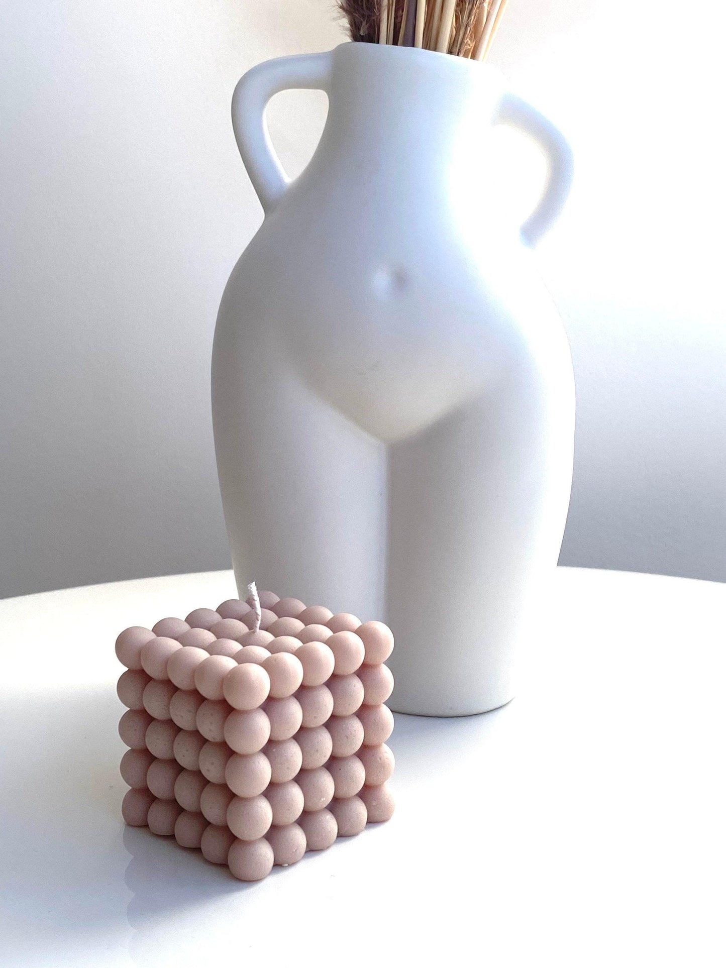 Freshly Made Cluster Bubble Cube Soy Blend Candle, Infuse Your Space with Your Signature Scent & Vibrant Colour Choice with Free UK Delivery.