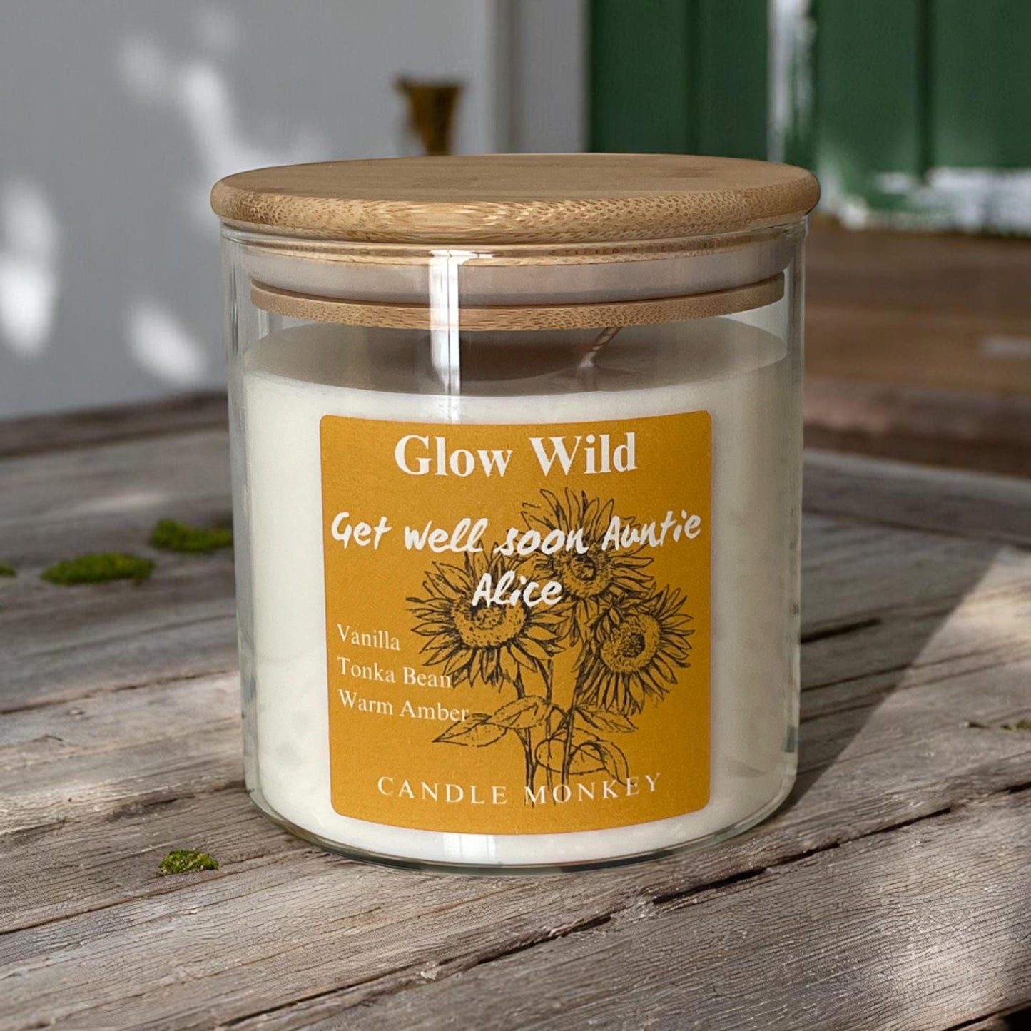 Gardeners Allotment Gift | Personalised Candle Shed Some Light | Old Thymer | Glow Wild | Lavender and Lettuce 40-Hour | 475g