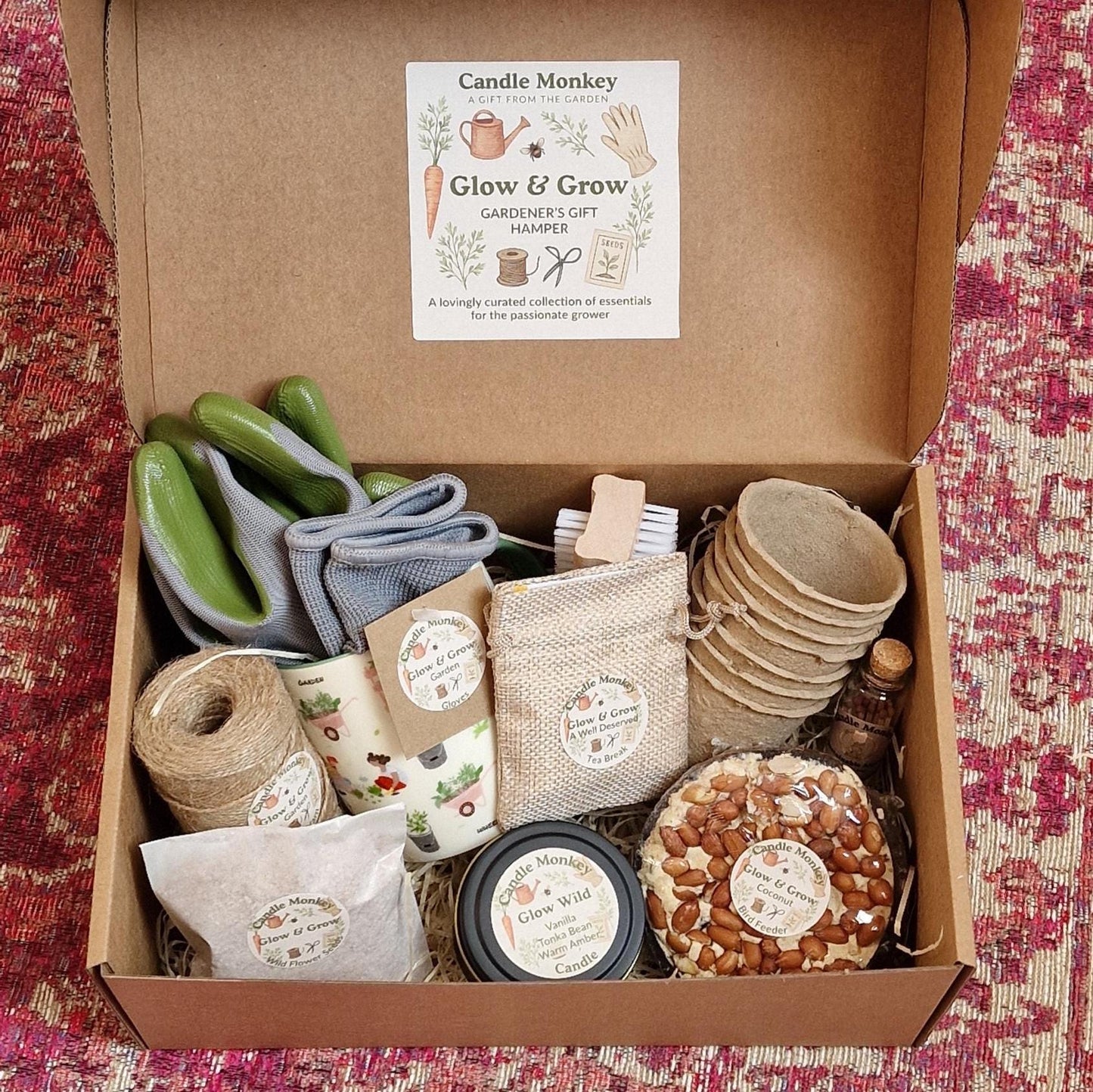 Glow & Grow Gardeners Garden / Allotment Thoughtfully Curated Personalised Birthday Gift Hamper Free UK Delivery