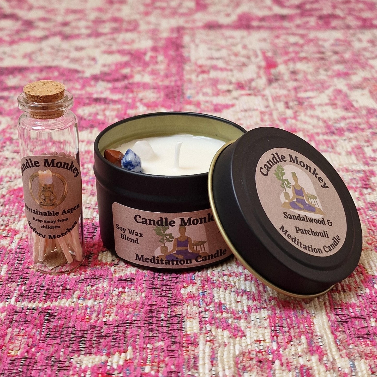Spiritual Harmony Kit - Luxury Meditation Hamper With Botanicals Wax melts, Celestial Burner, Journal Etc. Birthday Gift Free UK Post