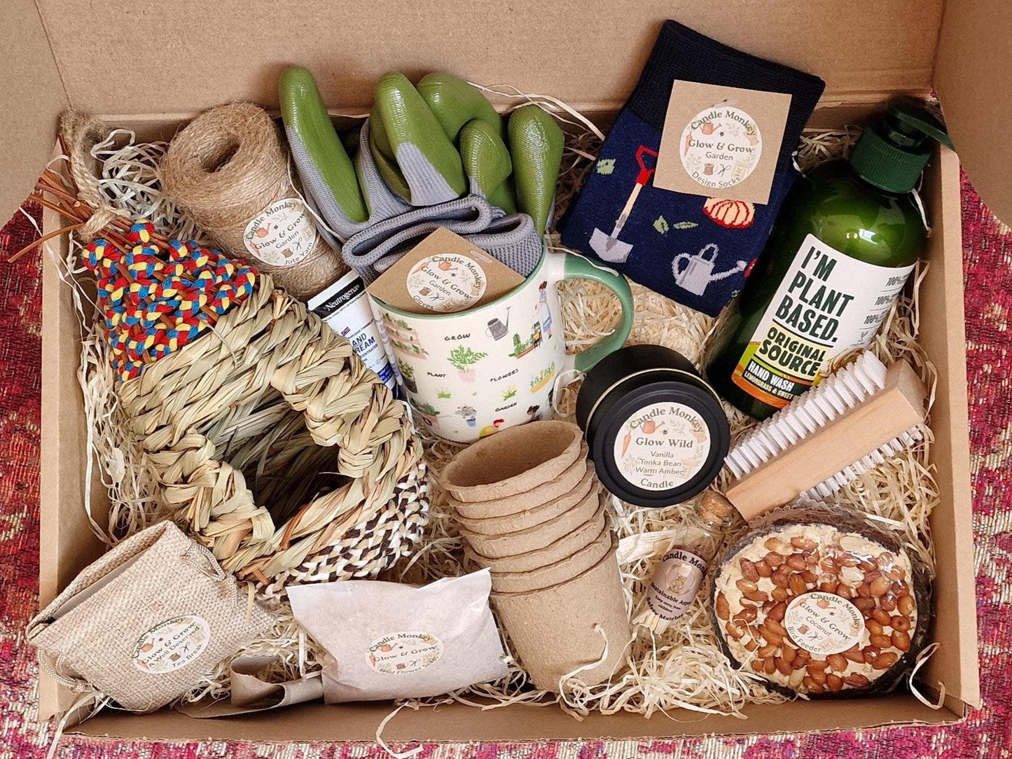 Glow & Grow Gardeners Garden / Allotment Thoughtfully Curated Personalised Birthday Gift Hamper Free UK Delivery