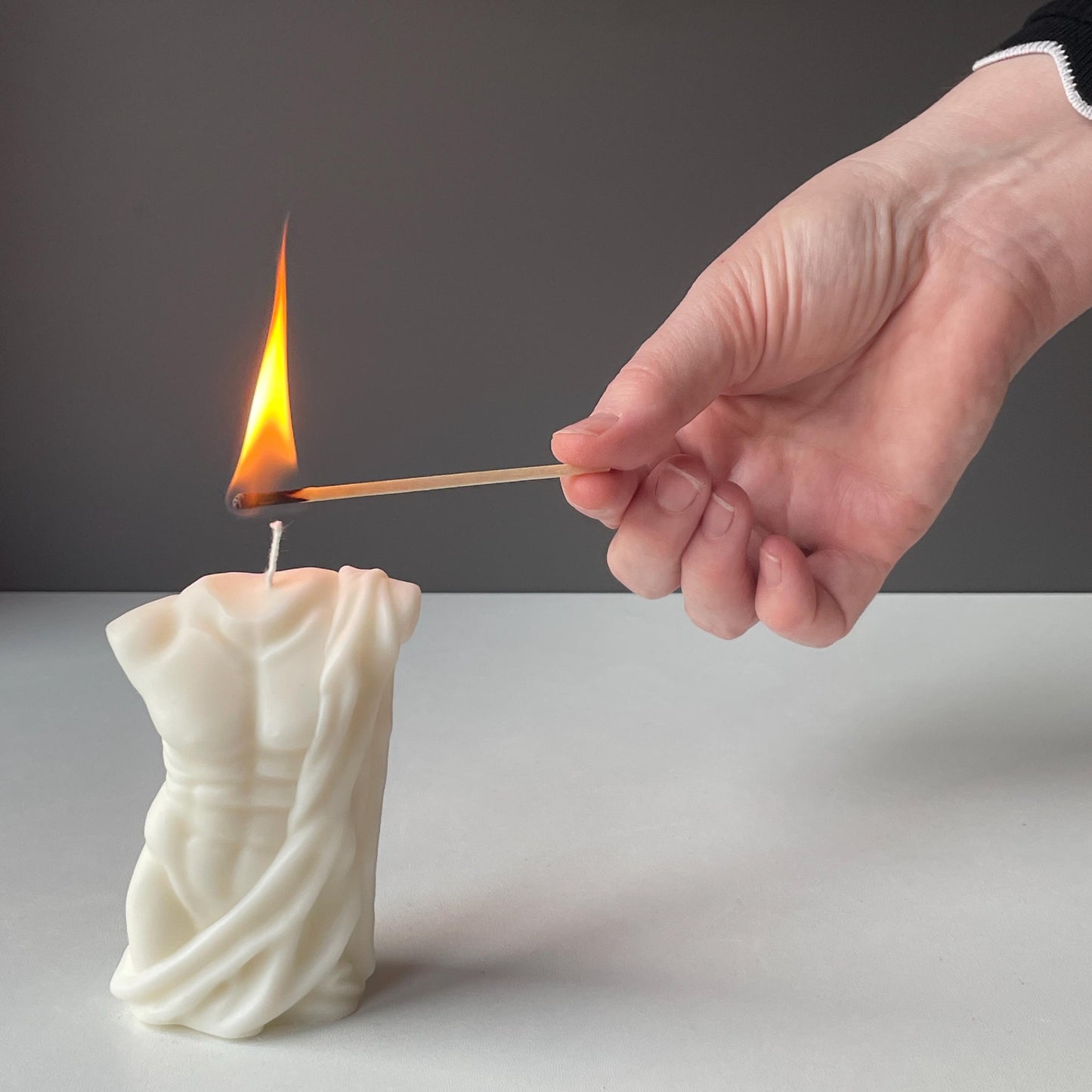 Athletic Form Candle | Sculpted Male Figure | Handmade Soy Wax | Mindful & Decorative | Made in Leicestershire | Free UK Post