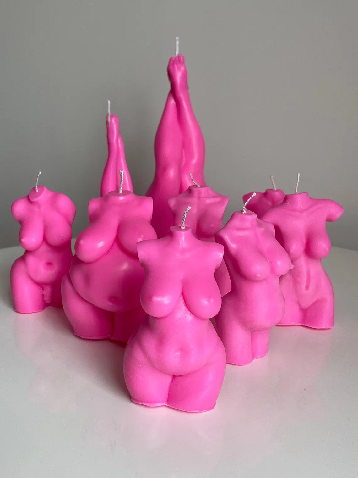 Hot Pink Candles