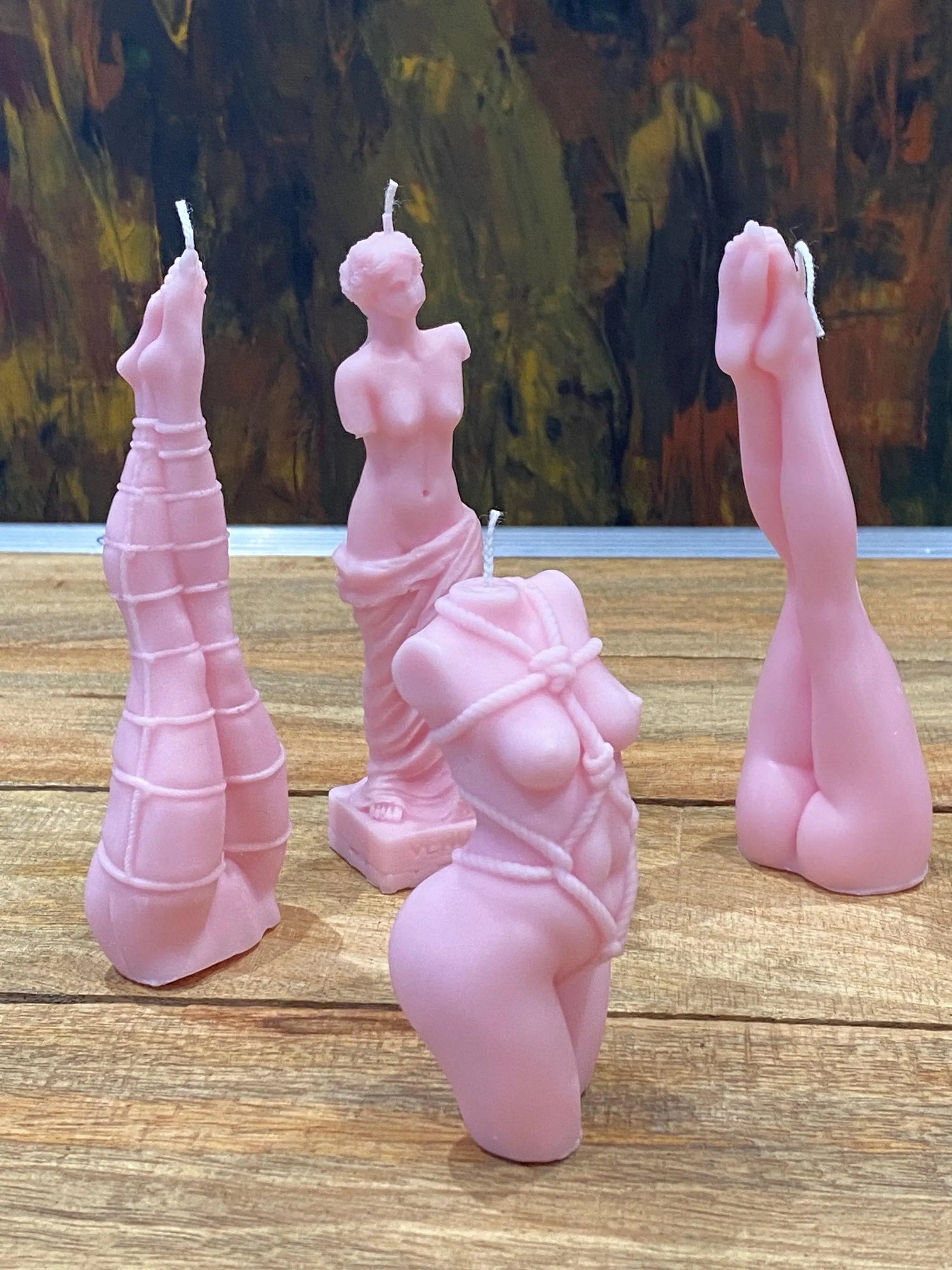 Pastel Pink Candles