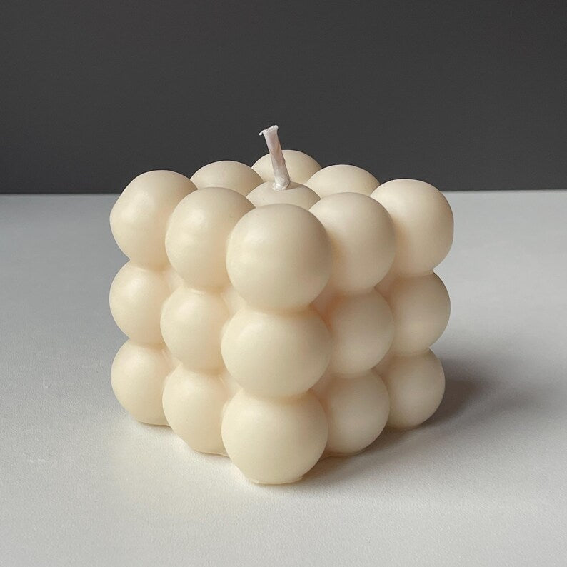 Minimal Sculptural Candle Set | Bubble, Knot & Ribbed Pillar