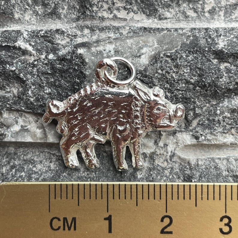 Richard III Bosworth White Boar Pendant, Sterling Silver, Copper Or Bronze Necklace, Handmade in Leicestershire, Historical Jewellery