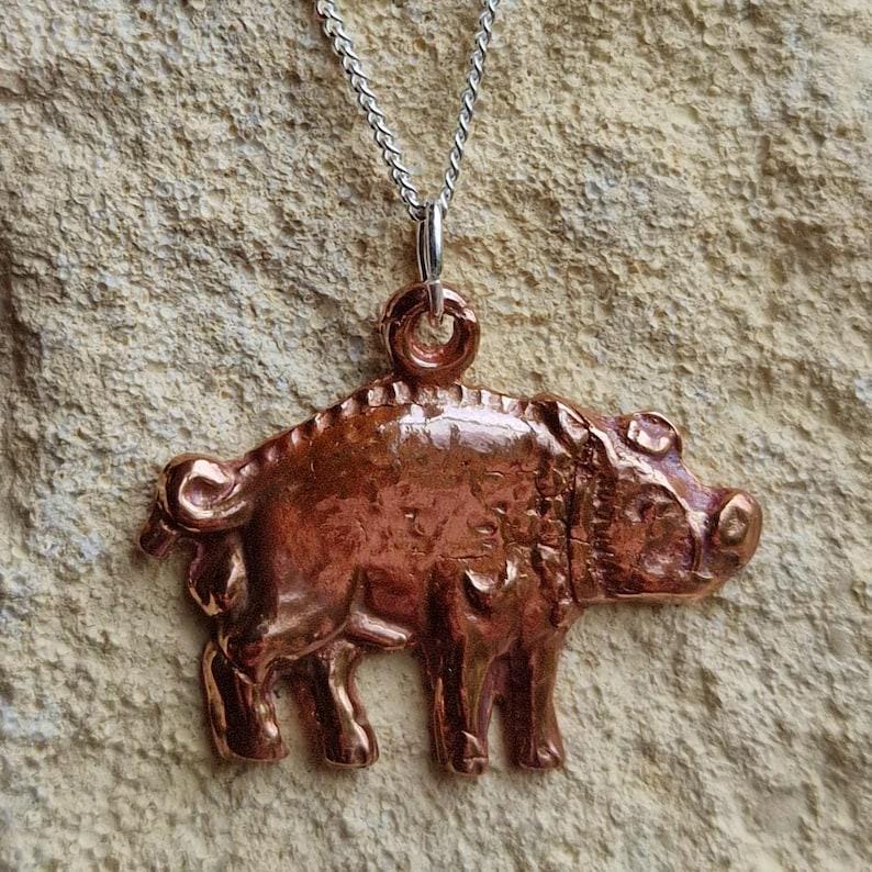 Richard III Bosworth White Boar Pendant, Sterling Silver, Copper Or Bronze Necklace, Handmade in Leicestershire, Historical Jewellery