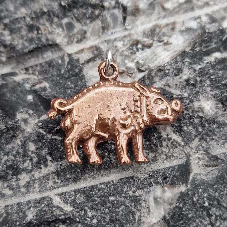 Richard III Bosworth White Boar Pendant, Sterling Silver, Copper Or Bronze Necklace, Handmade in Leicestershire, Historical Jewellery