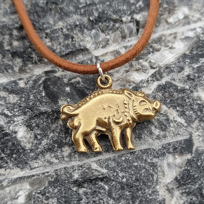 Richard III Bosworth White Boar Pendant, Sterling Silver, Copper Or Bronze Necklace, Handmade in Leicestershire, Historical Jewellery