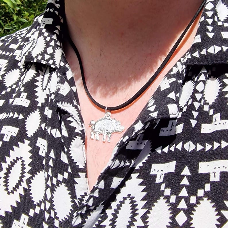 Richard III Bosworth White Boar Pendant, Sterling Silver, Copper Or Bronze Necklace, Handmade in Leicestershire, Historical Jewellery