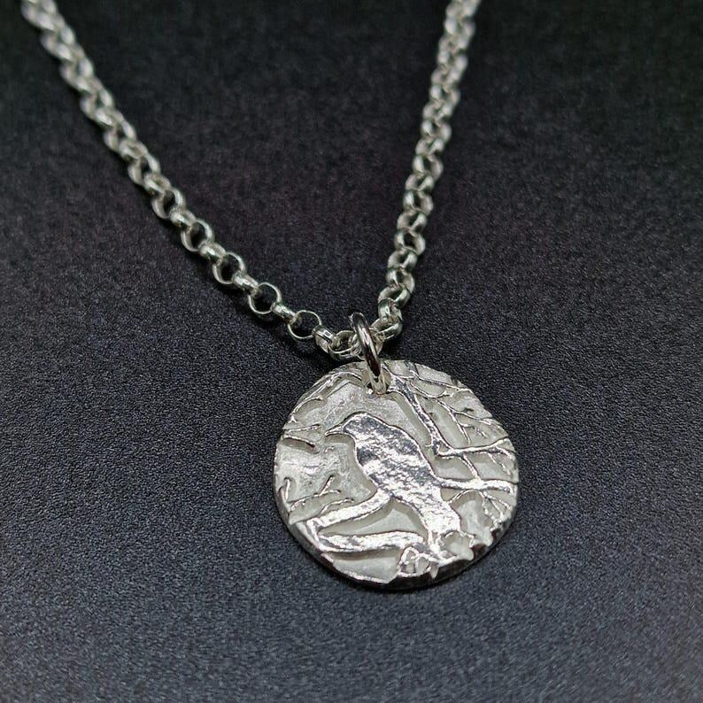 The Nevermore Pendant – Raven in the Branches, Edgar Allan Poe Inspired Copper, Sterling Silver Or Bronze Necklace