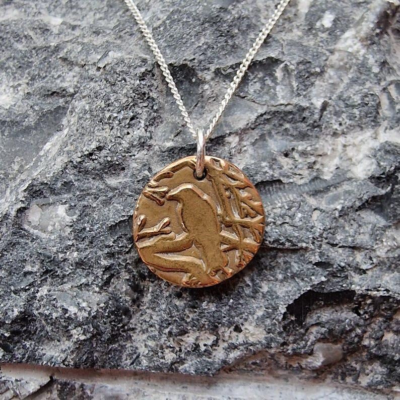 The Nevermore Pendant – Raven in the Branches, Edgar Allan Poe Inspired Copper, Sterling Silver Or Bronze Necklace