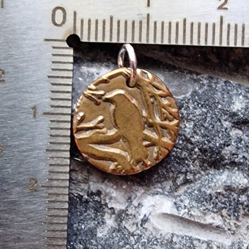 The Nevermore Pendant – Raven in the Branches, Edgar Allan Poe Inspired Copper, Sterling Silver Or Bronze Necklace