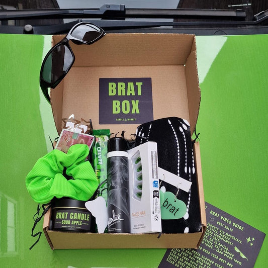 Brat Aesthetic Gift Hamper – Y2K Brat Core Accessories & Self-Care Box for Her Etc Free UK Delivery