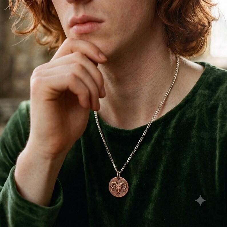 The Votive Ram Pendant – Solid Bronze, Sterling Silver Or Copper Gothic Tattoo Skull Necklace