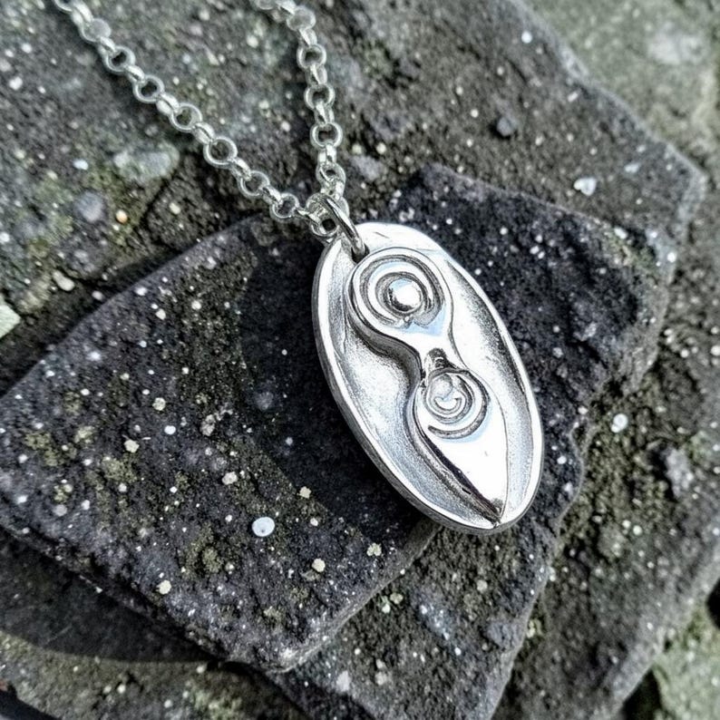 White Boar Forge Fertility Goddess Sterling Silver Pendant – Handmade Sacred Feminine Necklace, Spiritual Jewellery Gift