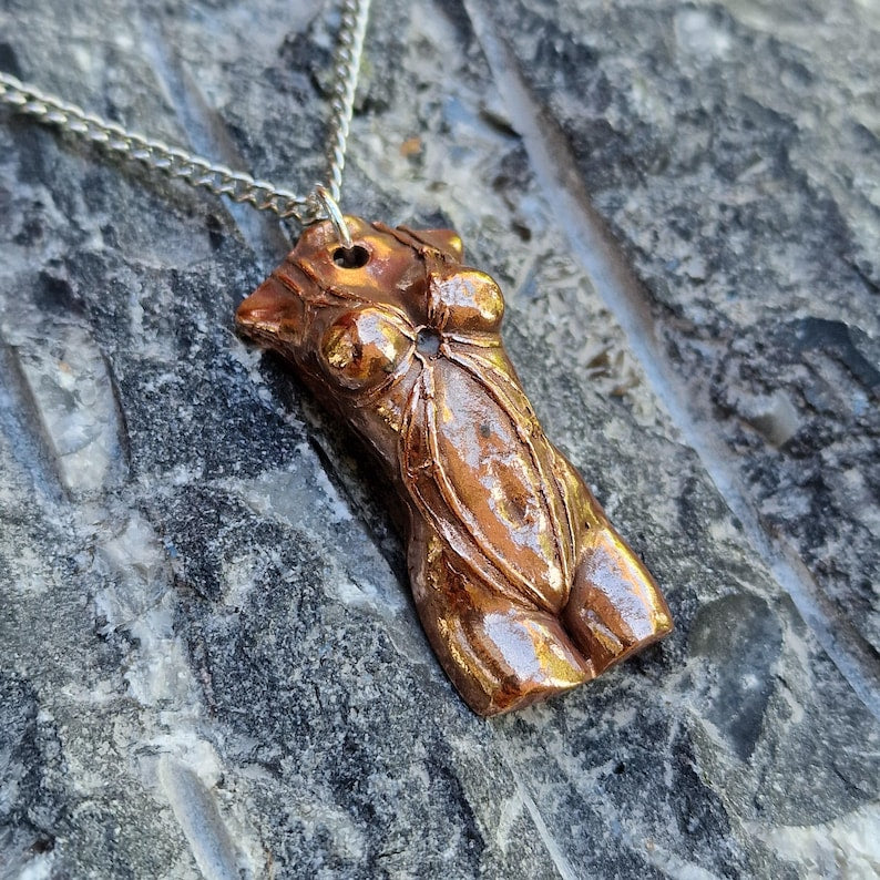 White Boar Forge Shibari Goddess Copper Pendant – Handmade  Necklace with Sterling Silver, Sensual Jewellery Gift