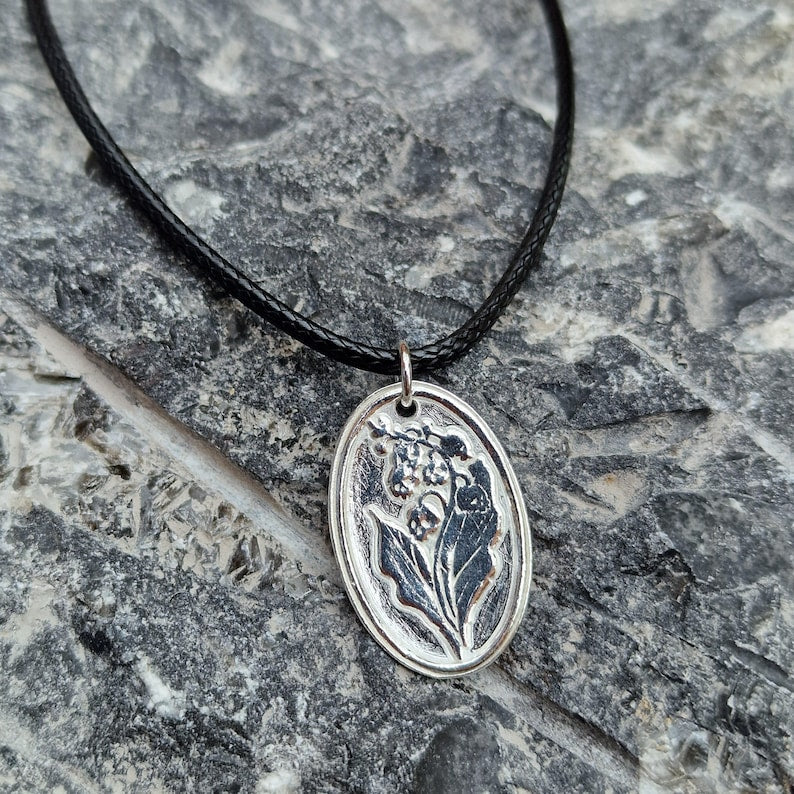 Belladonna – Sterling Silver, Copper Or Bronze Pendant, Gothic Botanical Necklace, Handcrafted Dark Floral Jewellery