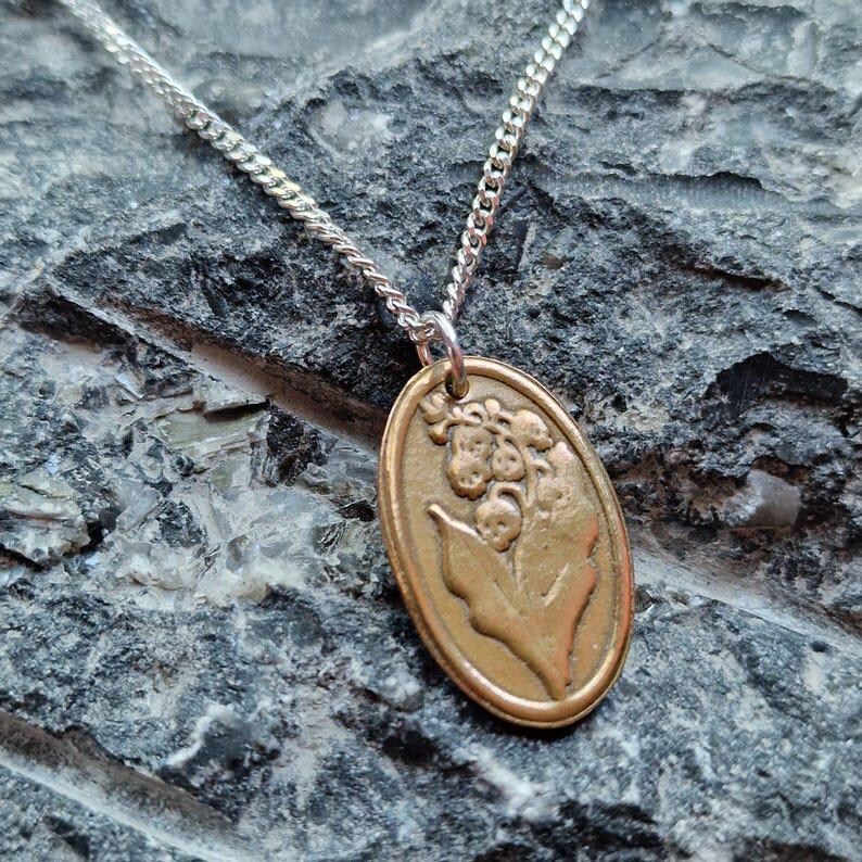 Belladonna – Sterling Silver, Copper Or Bronze Pendant, Gothic Botanical Necklace, Handcrafted Dark Floral Jewellery