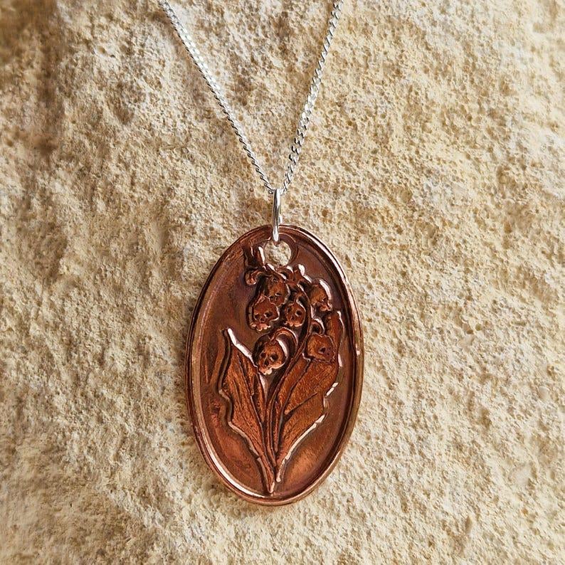 Belladonna – Sterling Silver, Copper Or Bronze Pendant, Gothic Botanical Necklace, Handcrafted Dark Floral Jewellery