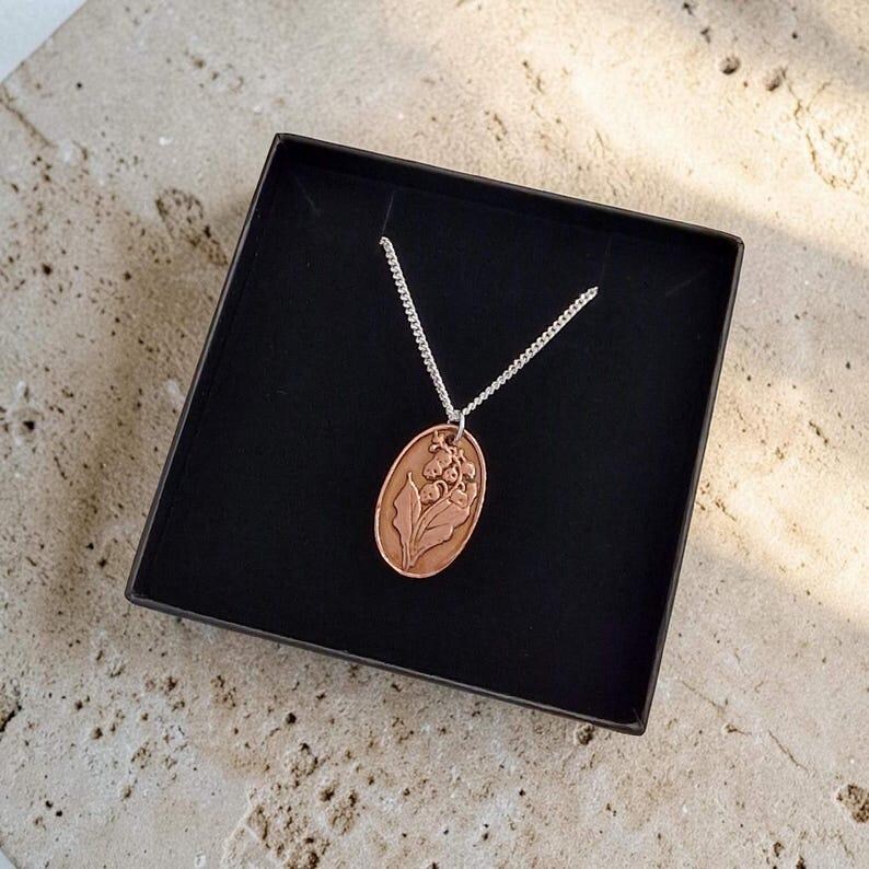 Belladonna – Sterling Silver, Copper Or Bronze Pendant, Gothic Botanical Necklace, Handcrafted Dark Floral Jewellery